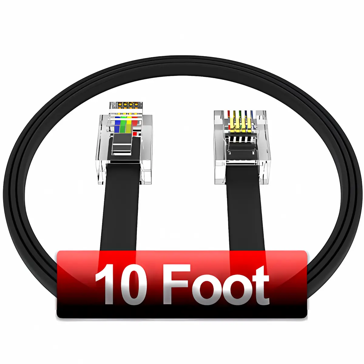 10 Foot Telephone Line Phone Cord