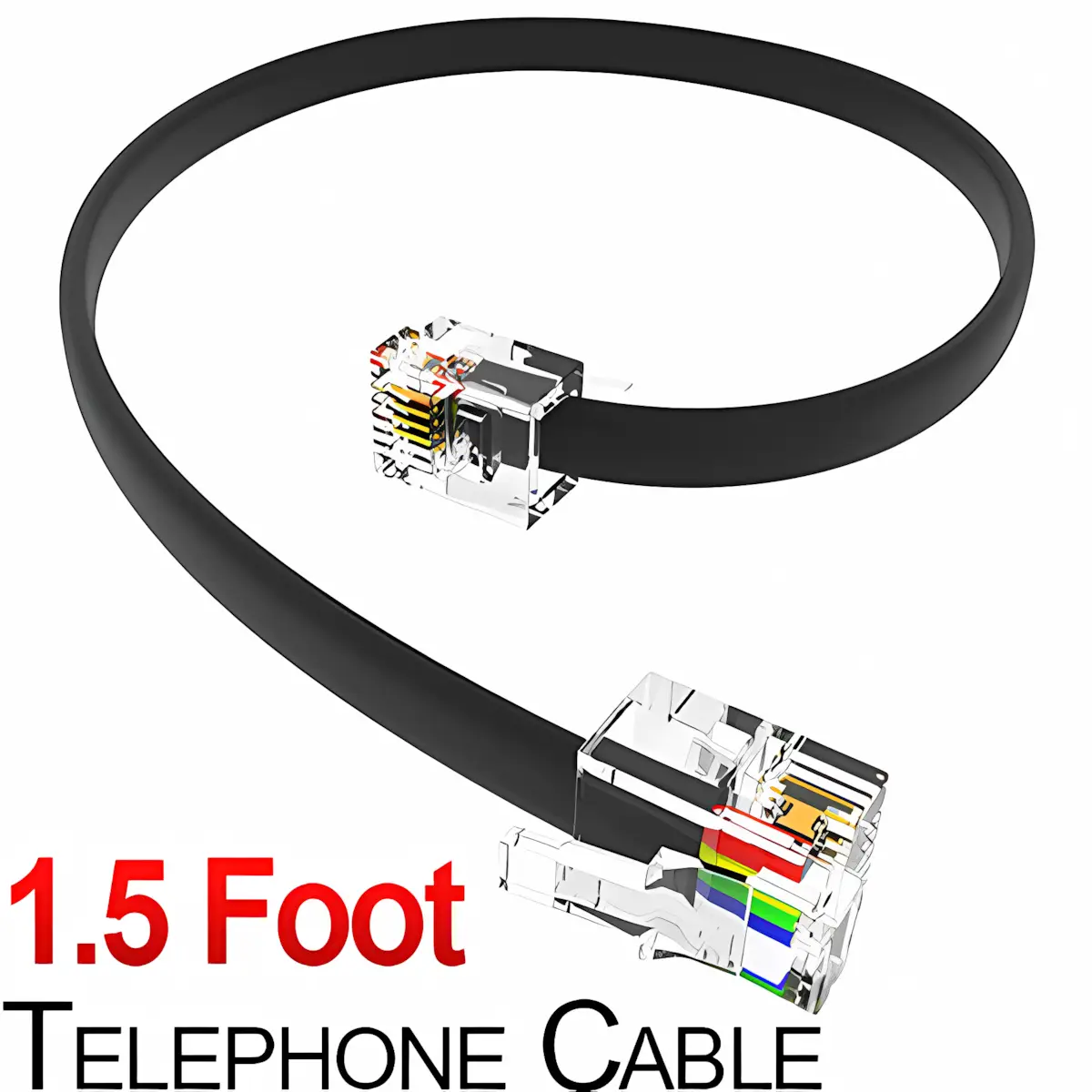 1.5 Foot Telephone Line Phone Cord
